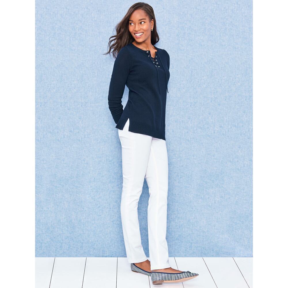 Talbots White The Flawless Five-Pocket Straight Leg Pants Size 20